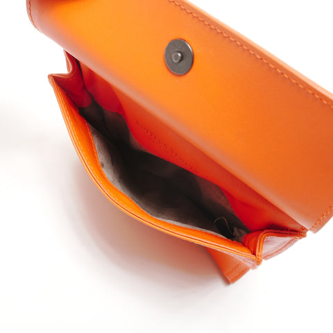 BOTTEGAVENETA INTRECCIATO Shoulder Bag Orange WS27189