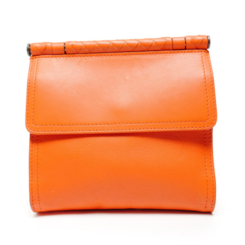 BOTTEGAVENETA INTRECCIATO Shoulder Bag Orange WS27189