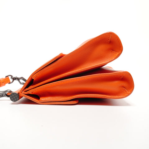 BOTTEGAVENETA INTRECCIATO Shoulder Bag Orange WS27189