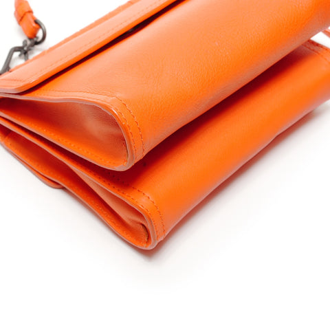 BOTTEGAVENETA INTRECCIATO Shoulder Bag Orange WS27189