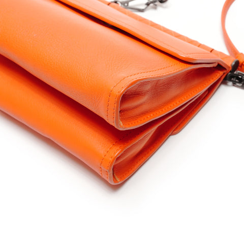BOTTEGAVENETA INTRECCIATO Shoulder Bag Orange WS27189