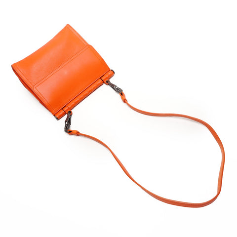BOTTEGAVENETA INTRECCIATO Shoulder Bag Orange WS27189