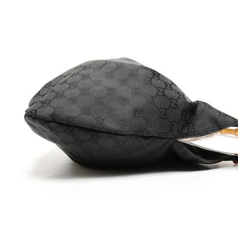 GUCCI Gucci Black Bamboo Handle Handbag black WS27192
