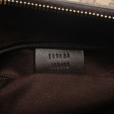GUCCI GG Canvas Abbey Hobo Shoulder Bag Brown WS27193