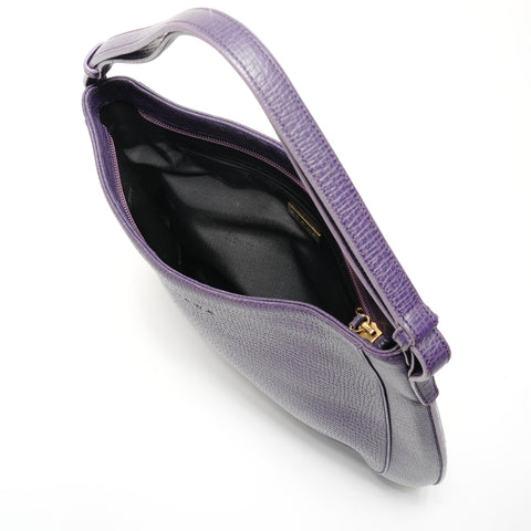 LOEWE logo leather Shoulder Bag purple WS27194