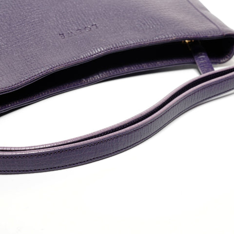 LOEWE logo leather Shoulder Bag purple WS27194