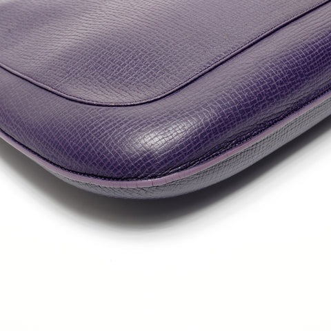 LOEWE logo leather Shoulder Bag purple WS27194