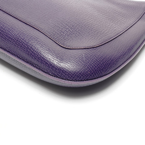 LOEWE logo leather Shoulder Bag purple WS27194