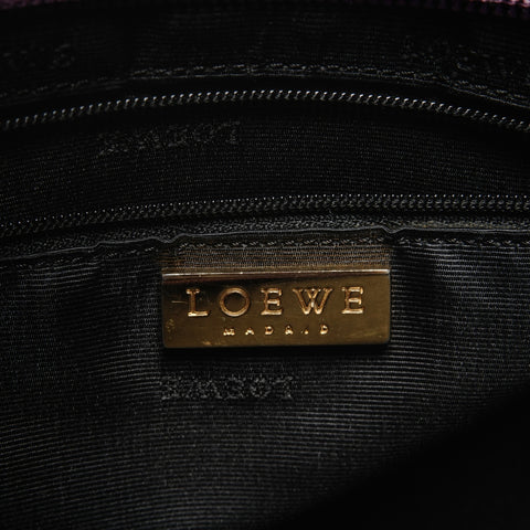LOEWE logo leather Shoulder Bag purple WS27194