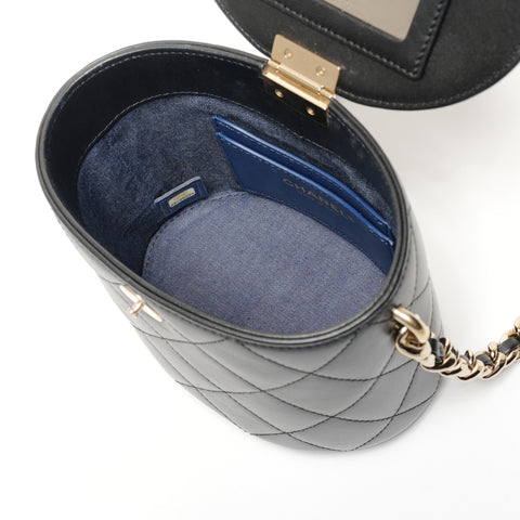 CHANEL No. 29 2019 Mini Vanity Matelasse ChainShoulder Shoulder Bag black WS27195