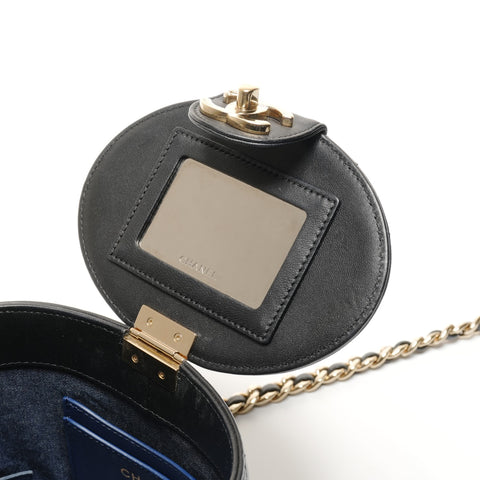 CHANEL No. 29 2019 Mini Vanity Matelasse ChainShoulder Shoulder Bag black WS27195