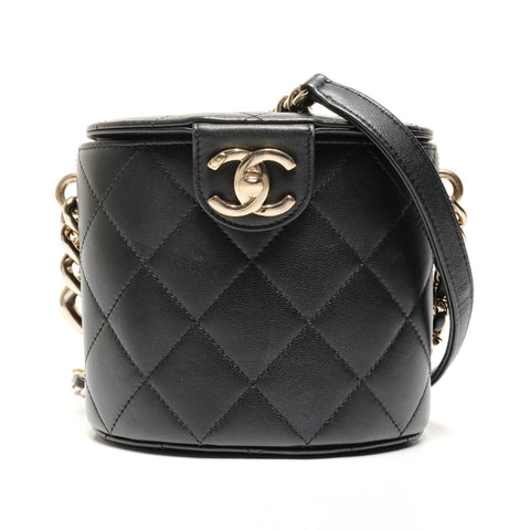 CHANEL No. 29 2019 Mini Vanity Matelasse ChainShoulder Shoulder Bag black WS27195