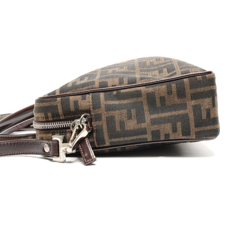 FENDI Zucca Canvas 2way Handbag Brown WS27196