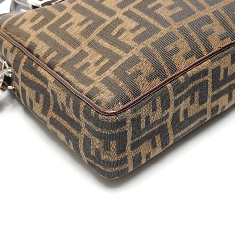 FENDI Zucca Canvas 2way Handbag Brown WS27196
