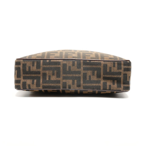 FENDI Zucca Canvas 2way Handbag Brown WS27196