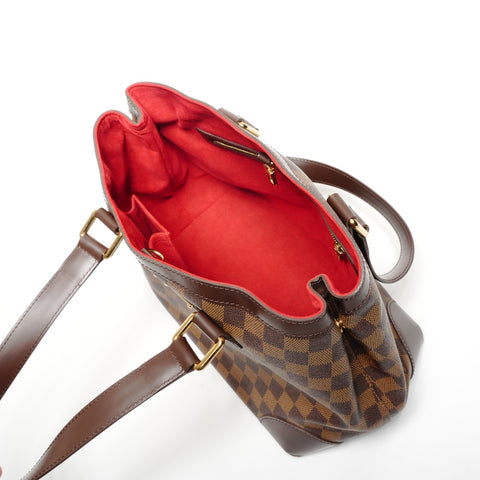 LOUIS VUITTON 2008 Damier Hampstead PM Tote Bag Brown WS27197