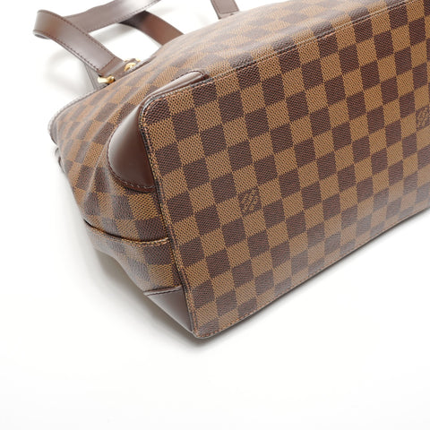 LOUIS VUITTON 2008 Damier Hampstead PM Tote Bag Brown WS27197