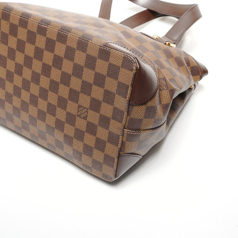 LOUIS VUITTON 2008 Damier Hampstead PM Tote Bag Brown WS27197