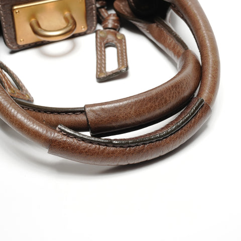 Chloe Paddington Leather Shoulder Bag Brown WS27199