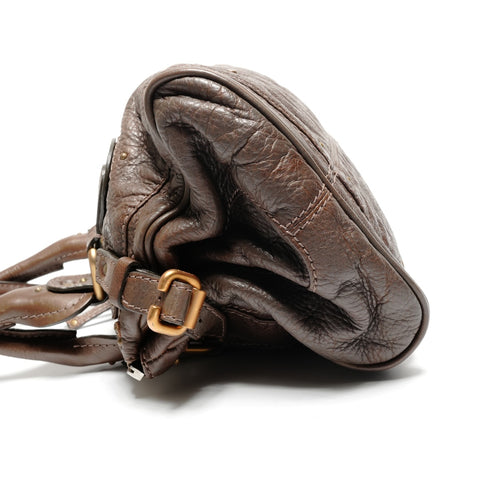 Chloe Paddington Leather Shoulder Bag Brown WS27199