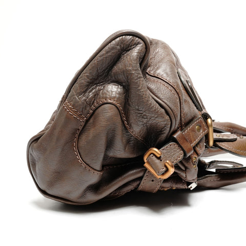 Chloe Paddington Leather Shoulder Bag Brown WS27199