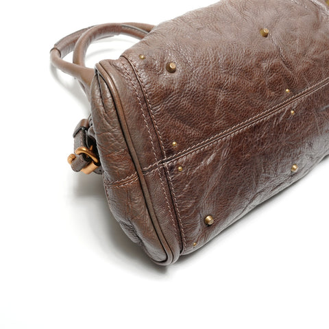 Chloe Paddington Leather Shoulder Bag Brown WS27199