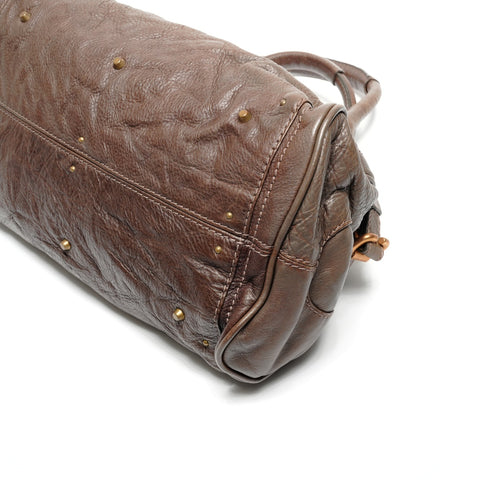 Chloe Paddington Leather Shoulder Bag Brown WS27199