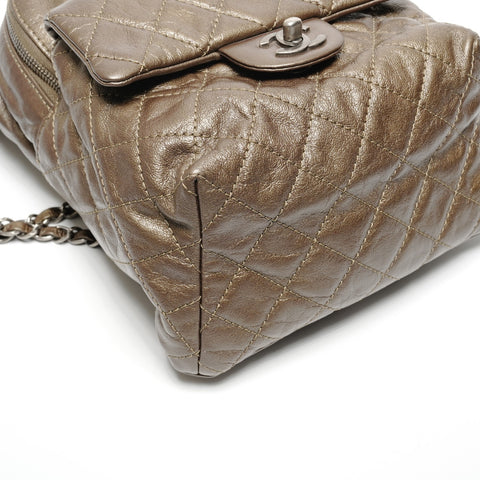 CHANEL No. 21 Lambskin Matelasse Backpack Backpack  Daypack khaki WS27200
