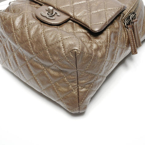 CHANEL No. 21 Lambskin Matelasse Backpack Backpack  Daypack khaki WS27200
