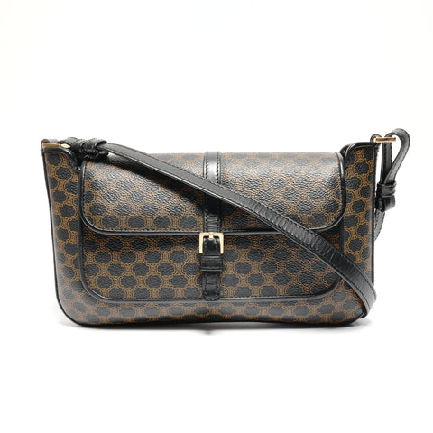CELINE Macadam Shoulder Bag black WS27201