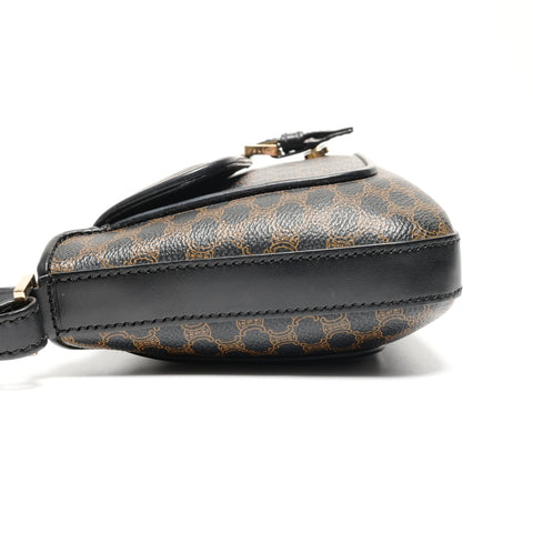 CELINE Macadam Shoulder Bag black WS27201
