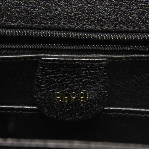 GUCCI Leather Bamboo Small 2way Shoulder Bag black WS27210