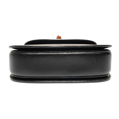 GUCCI Leather Bamboo Small 2way Shoulder Bag black WS27210