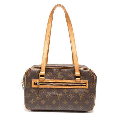 LOUIS VUITTON 2002 Monogram Cite MM Shoulder Bag Brown WS27211