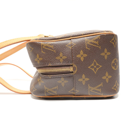 LOUIS VUITTON 2002 Monogram Cite MM Shoulder Bag Brown WS27211