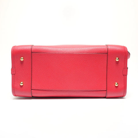 LOEWE Amazona 28 Leather Anagram Handbag Red WS27212
