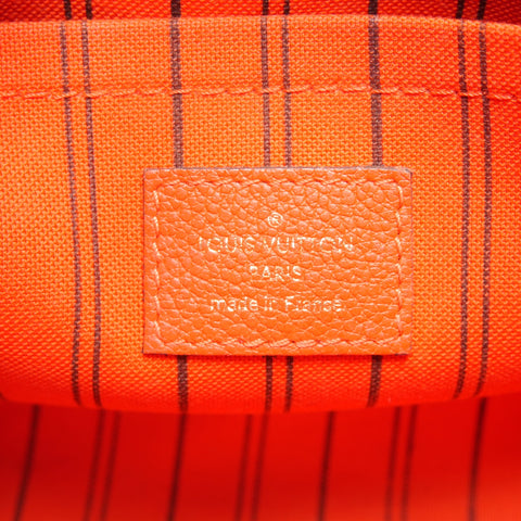 LOUIS VUITTON 2015 Monogram Empreinte Montaigne BB Handbag Orange WS27214
