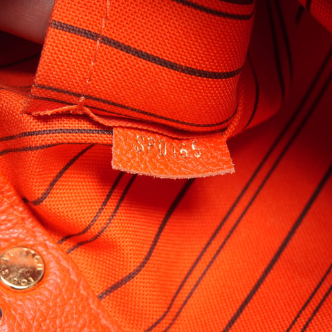 LOUIS VUITTON 2015 Monogram Empreinte Montaigne BB Handbag Orange WS27214