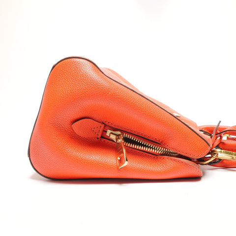 LOUIS VUITTON 2015 Monogram Empreinte Montaigne BB Handbag Orange WS27214