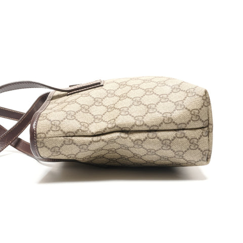GUCCI GG Supreme PVC Tote Bag Brown WS27216