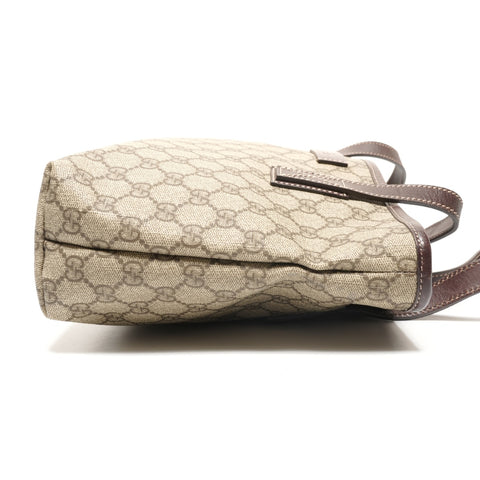 GUCCI GG Supreme PVC Tote Bag Brown WS27216