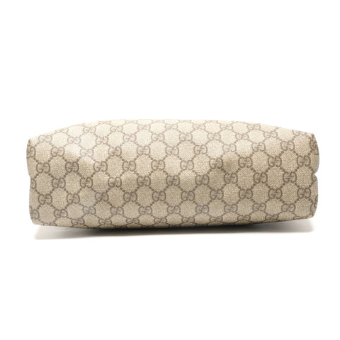 GUCCI GG Supreme PVC Tote Bag Brown WS27216