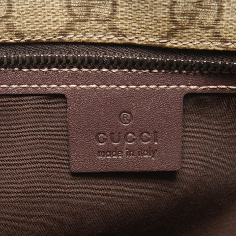 GUCCI GG Supreme PVC Tote Bag Brown WS27216