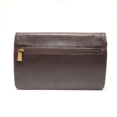 CHANEL COCO Mark Chain Wallet No. 7 Shoulder Bag Brown WS27217