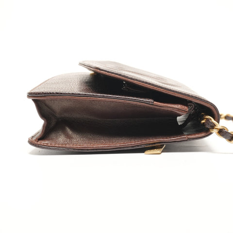 CHANEL COCO Mark Chain Wallet No. 7 Shoulder Bag Brown WS27217