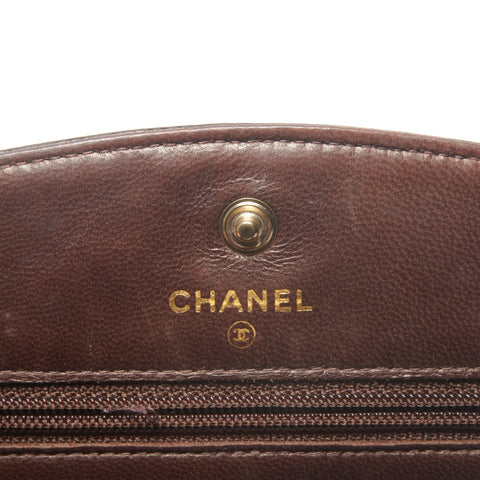 CHANEL COCO Mark Chain Wallet No. 7 Shoulder Bag Brown WS27217