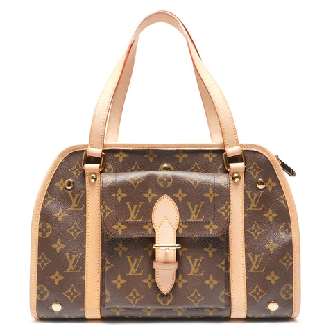 LOUIS VUITTON 2007 Monogram Sac Baxter PM Shoulder Bag Brown WS27219