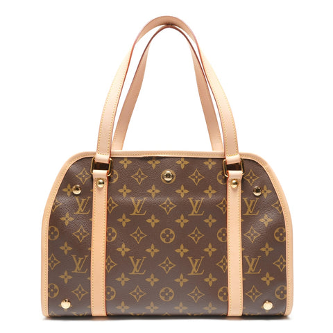 LOUIS VUITTON 2007 Monogram Sac Baxter PM Shoulder Bag Brown WS27219