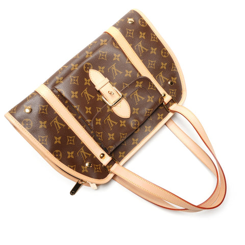 LOUIS VUITTON 2007 Monogram Sac Baxter PM Shoulder Bag Brown WS27219