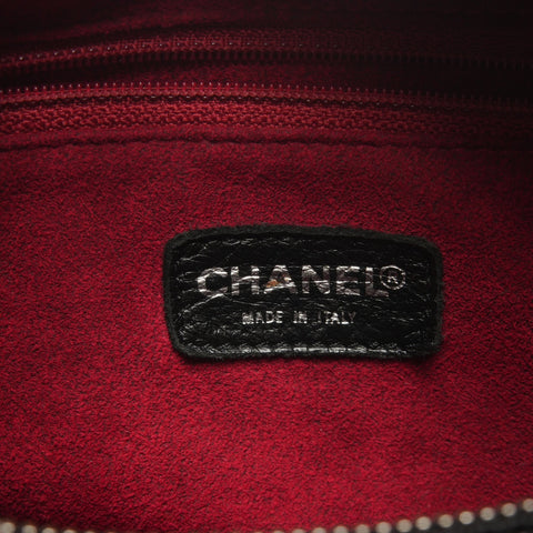 CHANEL Patent Enamel Chocolate Bar Handbag black WS27223